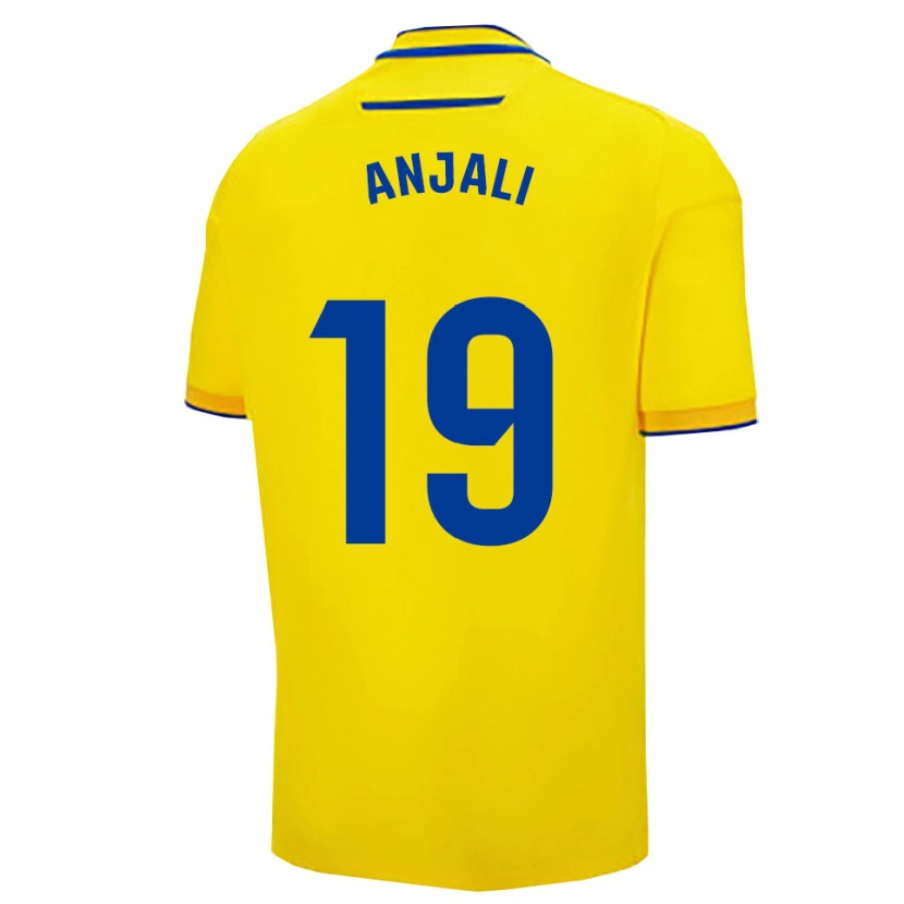 Danxen Barn Anjali Jane Kaur Singh #19 Gul Marinblå Hemmatröja Matchtröjor 2025/26 Tröjor T-Tröja