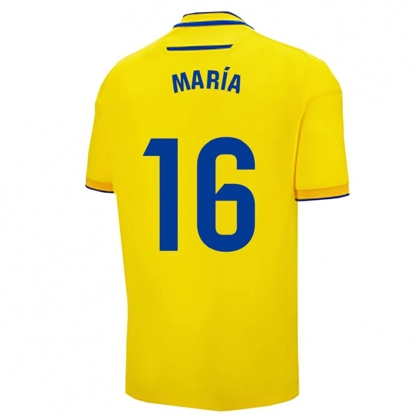 Danxen Barn María Llorente #16 Gul Marinblå Hemmatröja Matchtröjor 2025/26 Tröjor T-Tröja