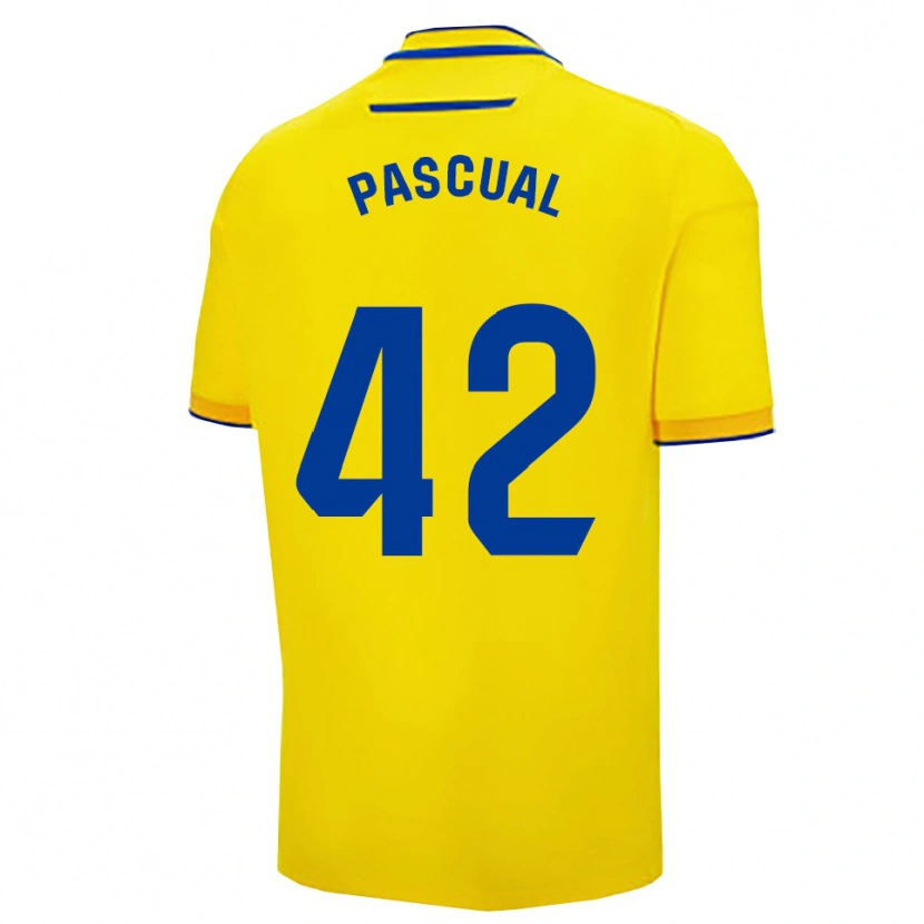 Danxen Barn García Pascual #42 Gul Marinblå Hemmatröja Matchtröjor 2025/26 Tröjor T-Tröja