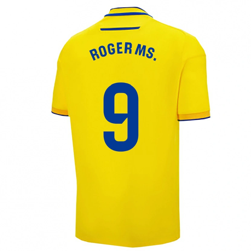 Danxen Barn Roger Martí #9 Gul Marinblå Hemmatröja Matchtröjor 2025/26 Tröjor T-Tröja