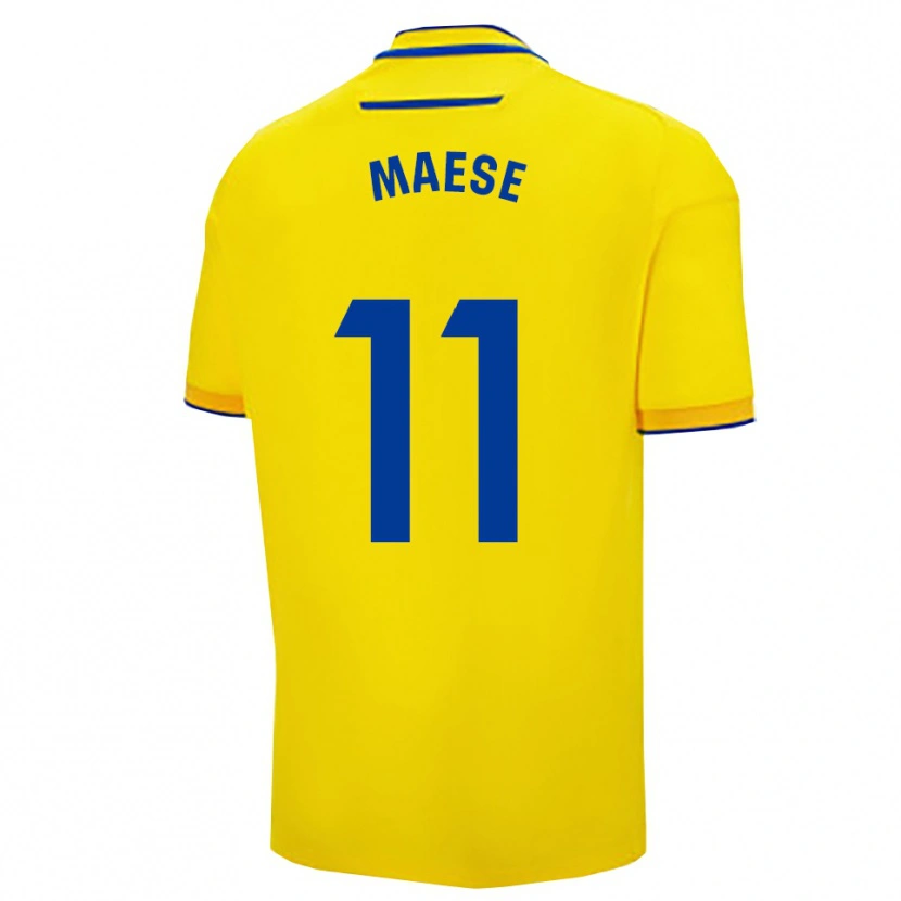 Danxen Barn María Del Carmen Maese Gaitán #11 Gul Marinblå Hemmatröja Matchtröjor 2025/26 Tröjor T-Tröja