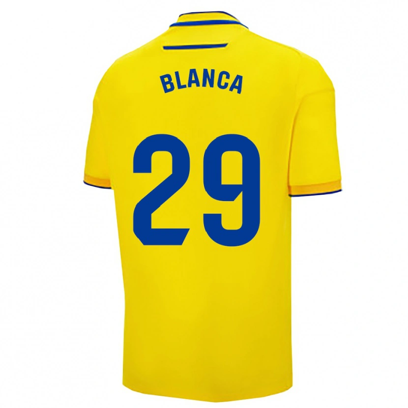 Danxen Barn Blanca Gómez Fernández #29 Gul Marinblå Hemmatröja Matchtröjor 2025/26 Tröjor T-Tröja
