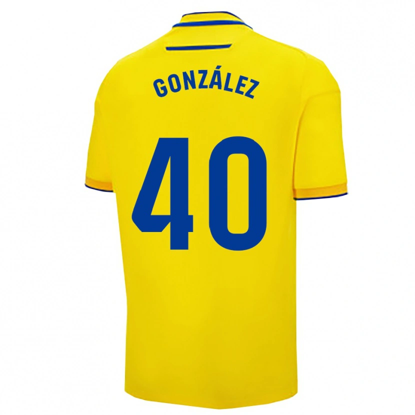 Danxen Barn José González #40 Gul Marinblå Hemmatröja Matchtröjor 2025/26 Tröjor T-Tröja