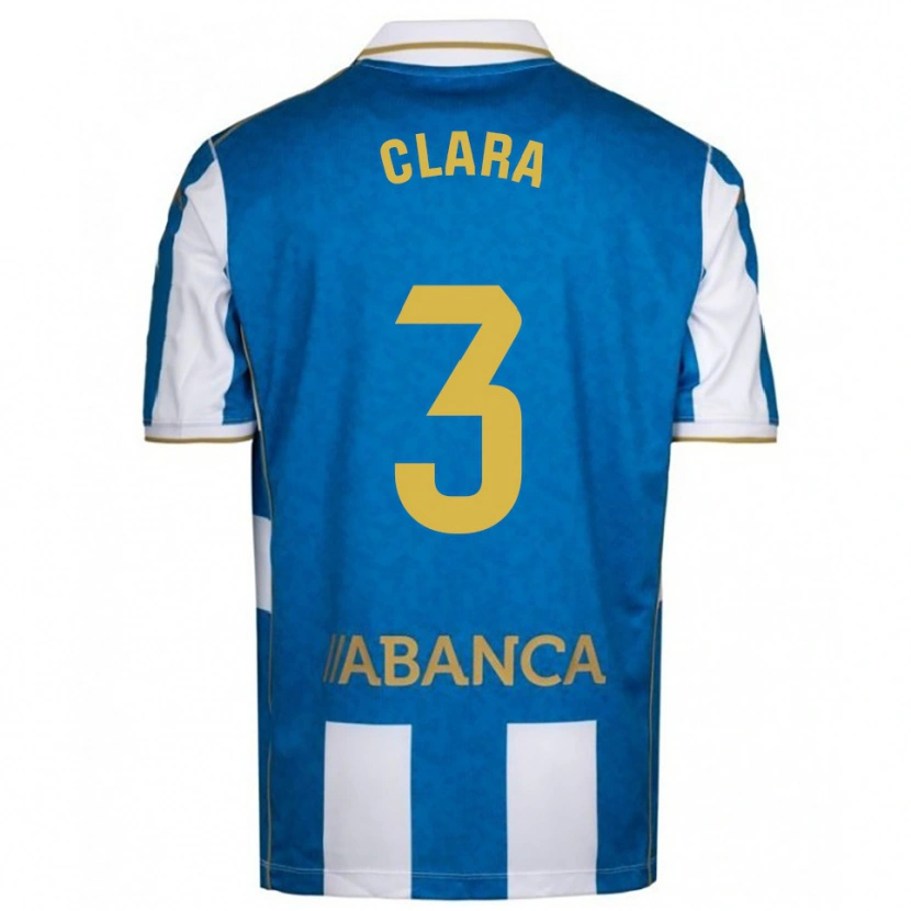 Danxen Barn Clara Rodríguez #3 Vit Blå Hemmatröja Matchtröjor 2025/26 Tröjor T-Tröja
