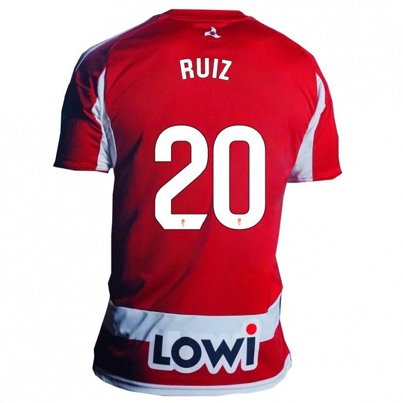 Danxen Barn Sergio Ruiz #20 Röd Vit Hemmatröja Matchtröjor 2025/26 Tröjor T-Tröja