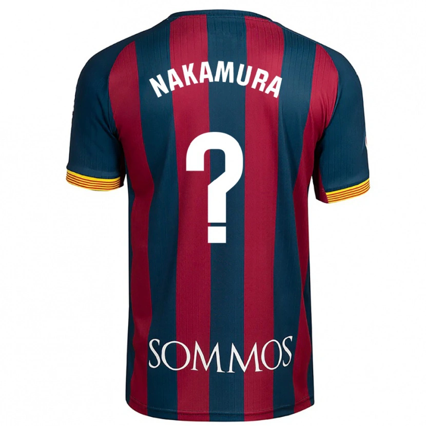 Danxen Barn Togo Nakamura #0 Marinblå Röd Hemmatröja Matchtröjor 2025/26 Tröjor T-Tröja