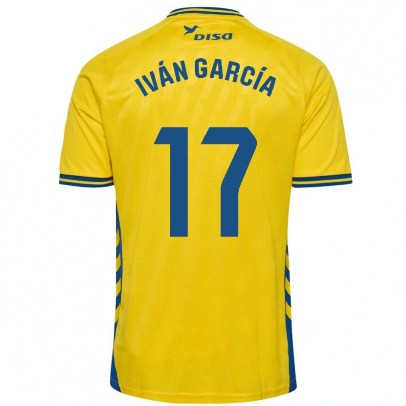 Danxen Barn Iván García #17 Gul Blå Hemmatröja Matchtröjor 2025/26 Tröjor T-Tröja