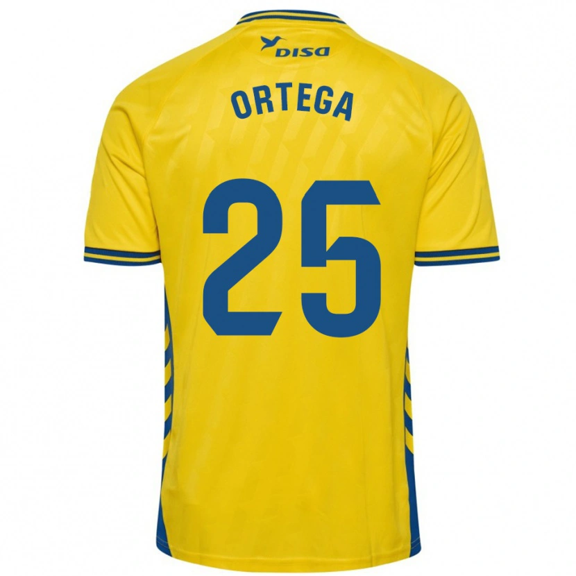 Danxen Barn Edián Ortega #25 Gul Blå Hemmatröja Matchtröjor 2025/26 Tröjor T-Tröja