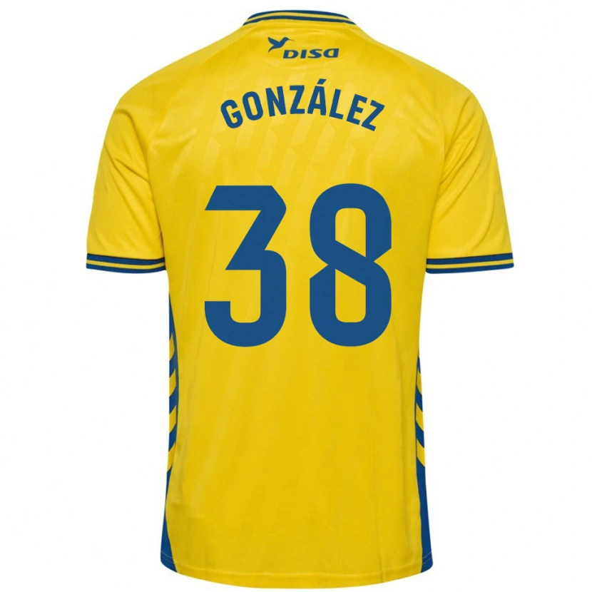 Danxen Barn Josito González #38 Gul Blå Hemmatröja Matchtröjor 2025/26 Tröjor T-Tröja