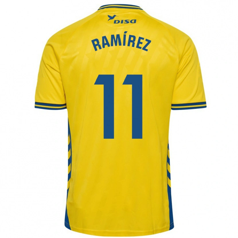 Danxen Barn Benito Ramírez #11 Gul Blå Hemmatröja Matchtröjor 2025/26 Tröjor T-Tröja