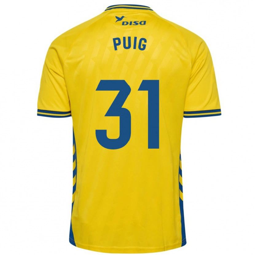 Danxen Barn Victor Puig #31 Gul Blå Hemmatröja Matchtröjor 2025/26 Tröjor T-Tröja