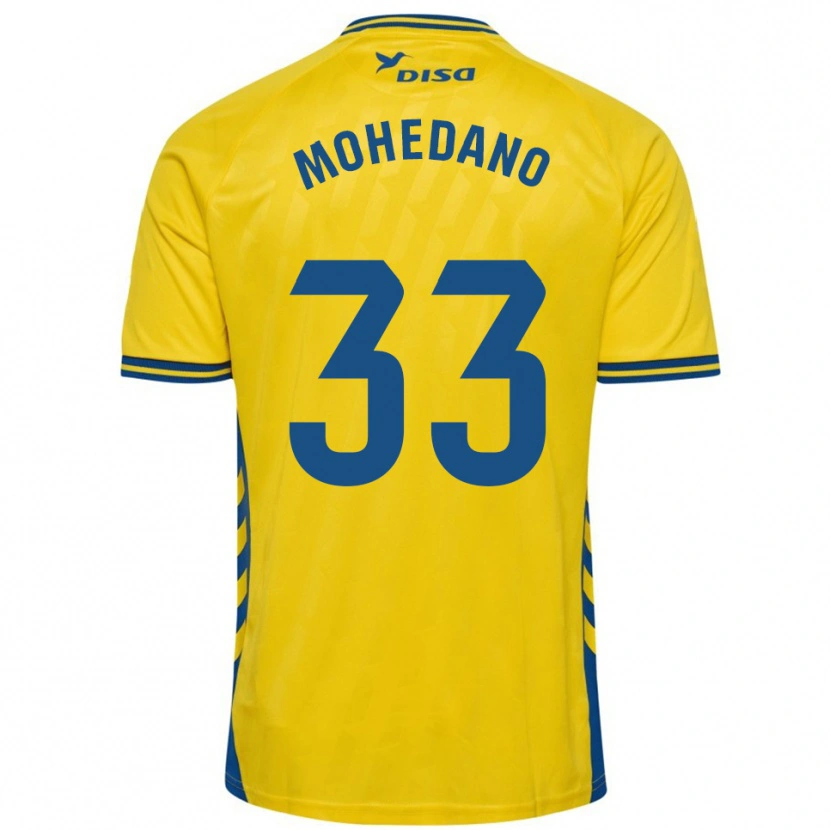 Danxen Barn Eduard Mohedano #33 Gul Blå Hemmatröja Matchtröjor 2025/26 Tröjor T-Tröja