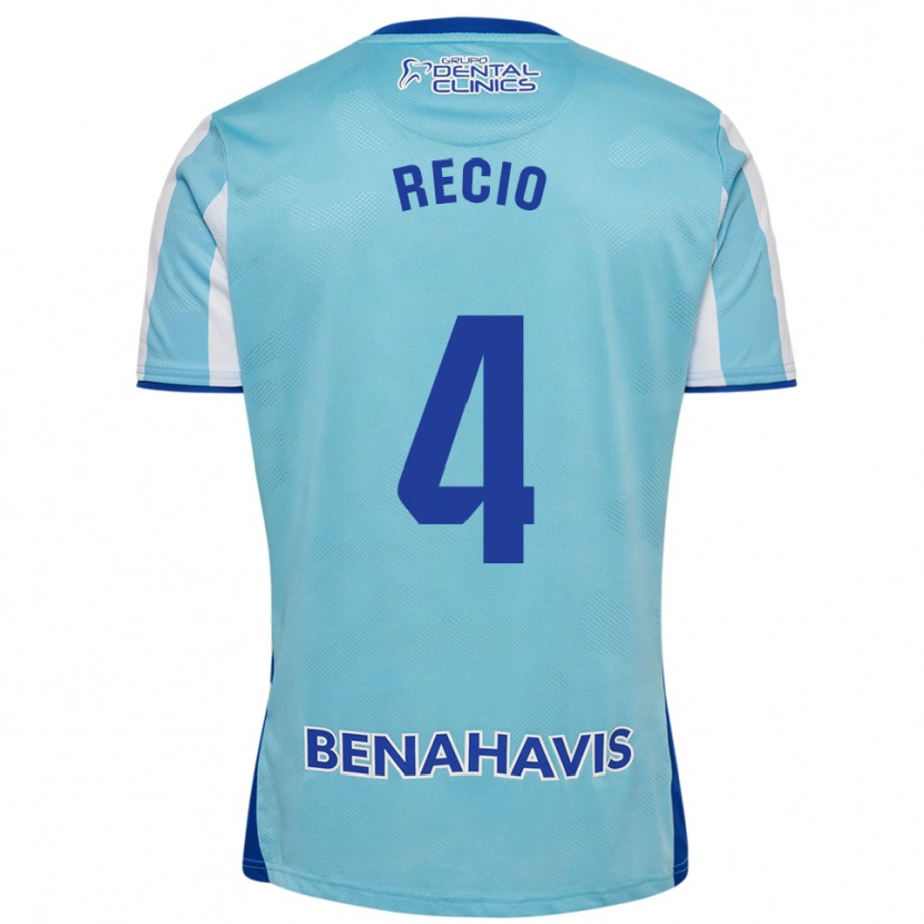 Danxen Barn Ángel Recio #4 Himmelsblå Vit Hemmatröja Matchtröjor 2025/26 Tröjor T-Tröja