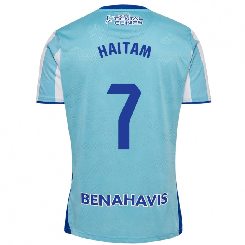 Danxen Barn Haitam Abaida #7 Himmelsblå Vit Hemmatröja Matchtröjor 2025/26 Tröjor T-Tröja