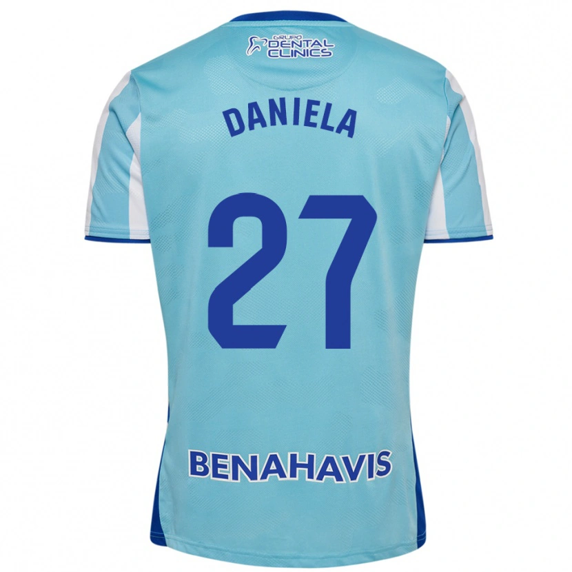 Danxen Barn Daniela Sáenz Parra #27 Himmelsblå Vit Hemmatröja Matchtröjor 2025/26 Tröjor T-Tröja