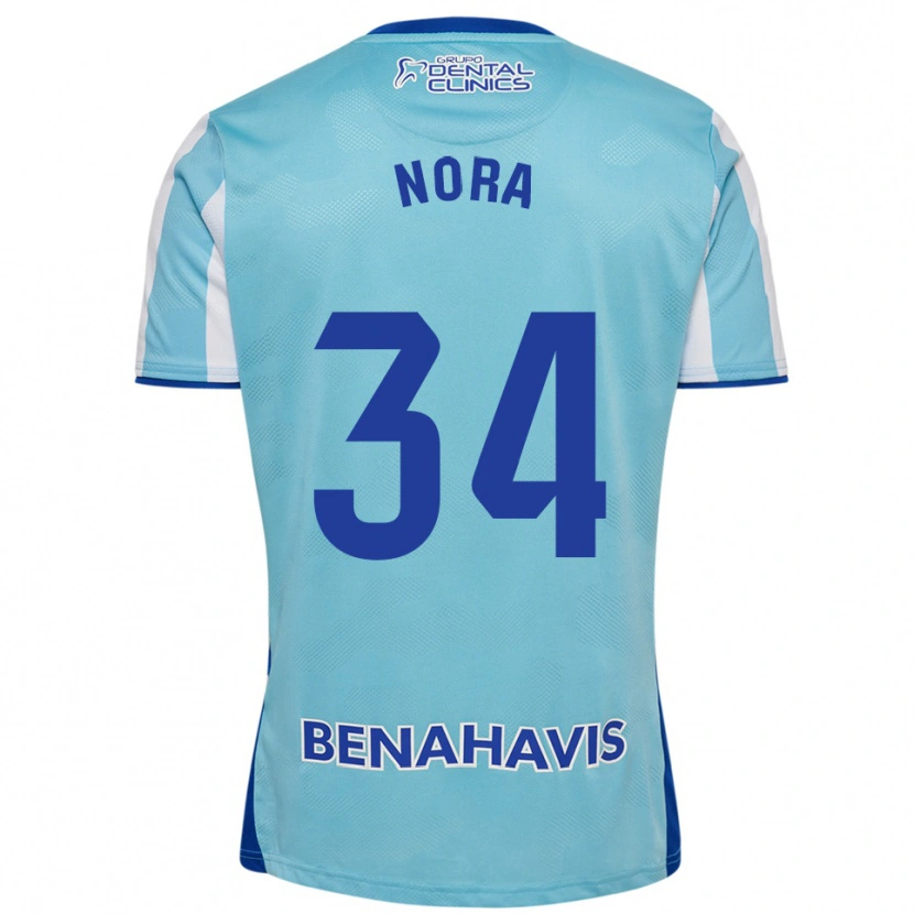 Danxen Barn Nora #34 Himmelsblå Vit Hemmatröja Matchtröjor 2025/26 Tröjor T-Tröja