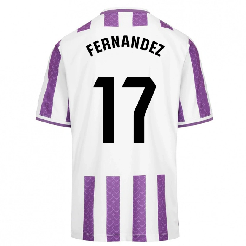 Danxen Barn Dani Fernández #17 Lila Vit Hemmatröja Matchtröjor 2025/26 Tröjor T-Tröja