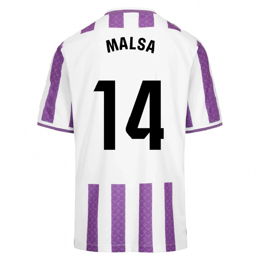 Danxen Barn Mickaël Malsa #14 Lila Vit Hemmatröja Matchtröjor 2025/26 Tröjor T-Tröja