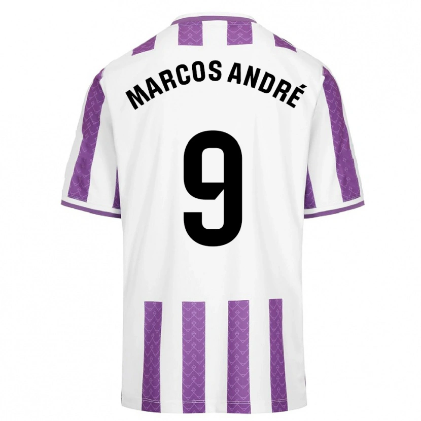 Danxen Barn Marcos André #9 Lila Vit Hemmatröja Matchtröjor 2025/26 Tröjor T-Tröja