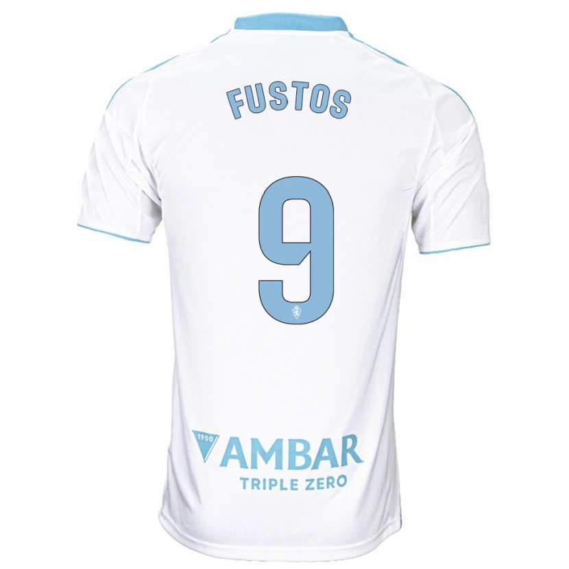 Danxen Barn Darius Fustos #9 Vit Himmelsblå Hemmatröja Matchtröjor 2025/26 Tröjor T-Tröja