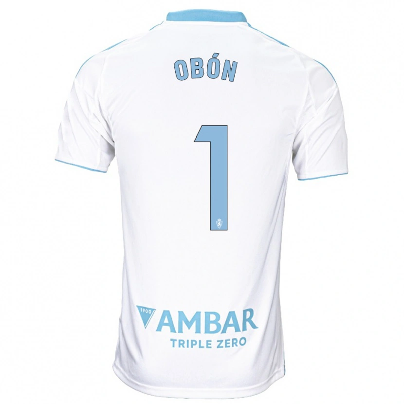 Danxen Barn Manuel Obón #1 Vit Himmelsblå Hemmatröja Matchtröjor 2025/26 Tröjor T-Tröja