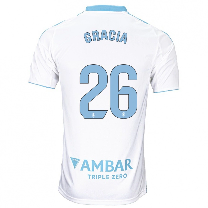 Danxen Barn Gori Gracia #26 Vit Himmelsblå Hemmatröja Matchtröjor 2025/26 Tröjor T-Tröja