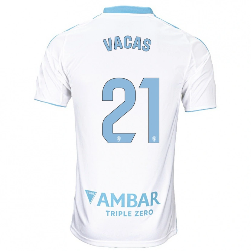 Danxen Barn Óscar Vacas #21 Vit Himmelsblå Hemmatröja Matchtröjor 2025/26 Tröjor T-Tröja