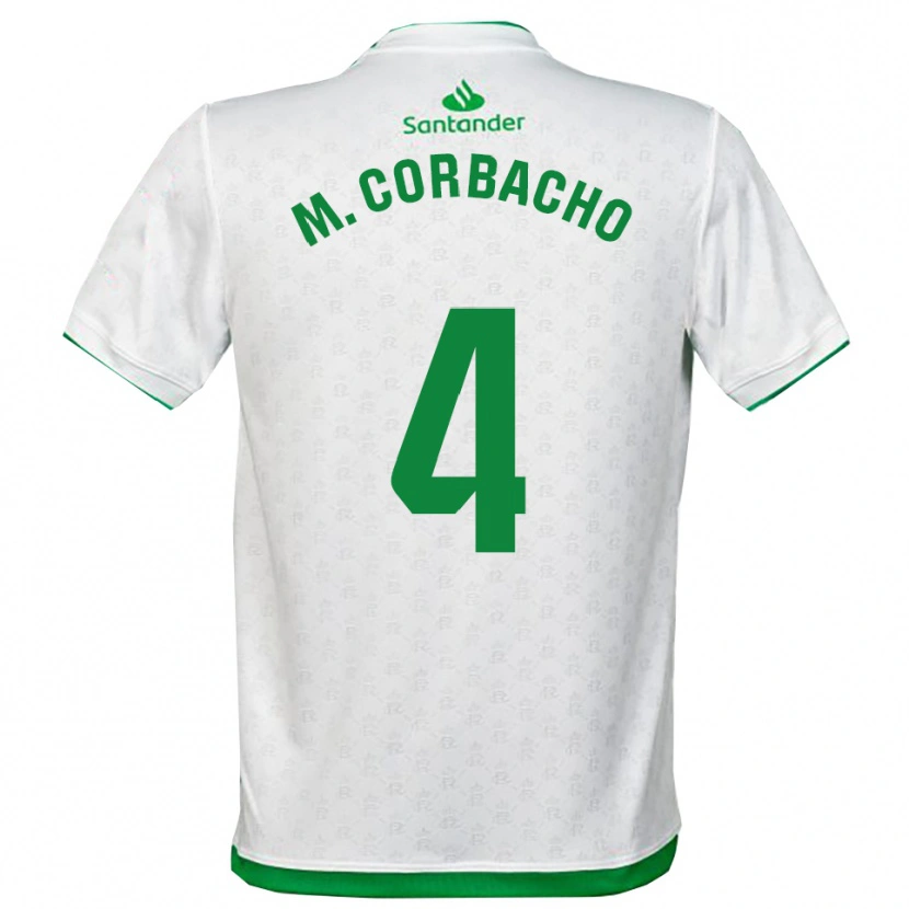 Danxen Barn María Corbacho Carrero #4 Grön Vit Hemmatröja Matchtröjor 2025/26 Tröjor T-Tröja