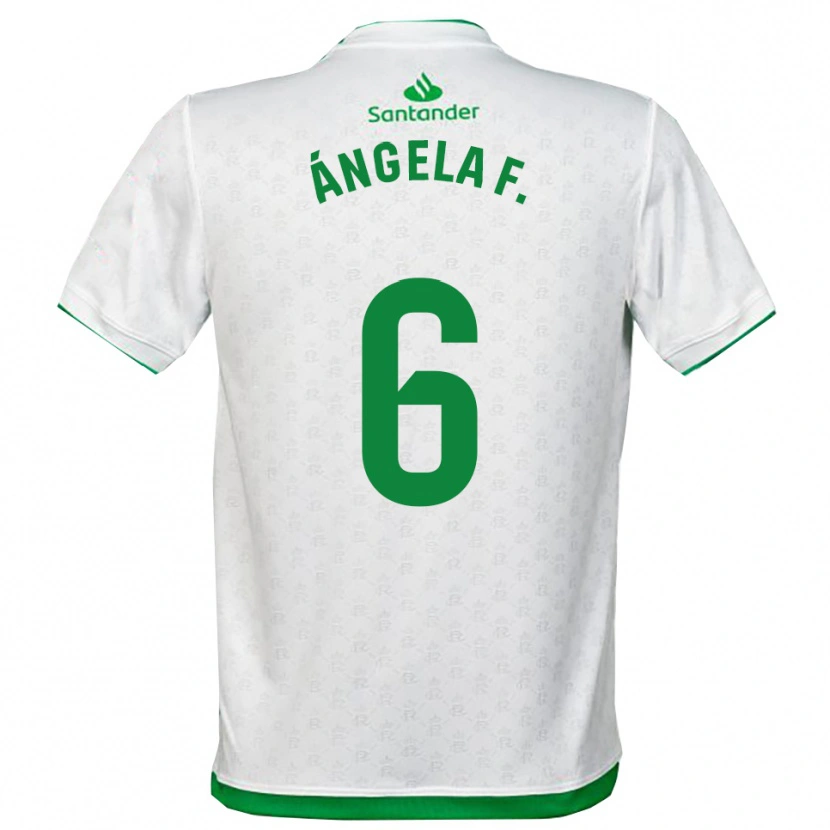 Danxen Barn Ángela Fernández Fraile #6 Grön Vit Hemmatröja Matchtröjor 2025/26 Tröjor T-Tröja