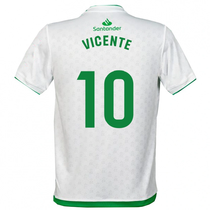 Danxen Barn Iñigo Vicente #10 Grön Vit Hemmatröja Matchtröjor 2025/26 Tröjor T-Tröja