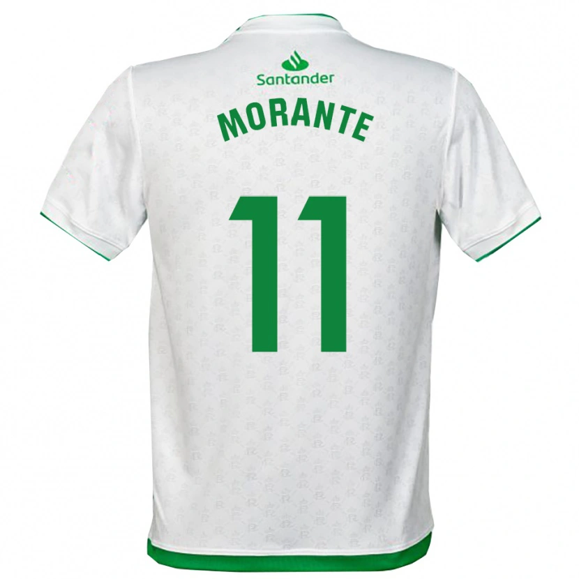 Danxen Barn Alejandro Morante #11 Grön Vit Hemmatröja Matchtröjor 2025/26 Tröjor T-Tröja