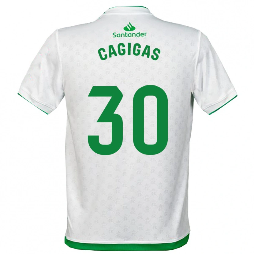 Danxen Barn Iván Cagigas #30 Grön Vit Hemmatröja Matchtröjor 2025/26 Tröjor T-Tröja
