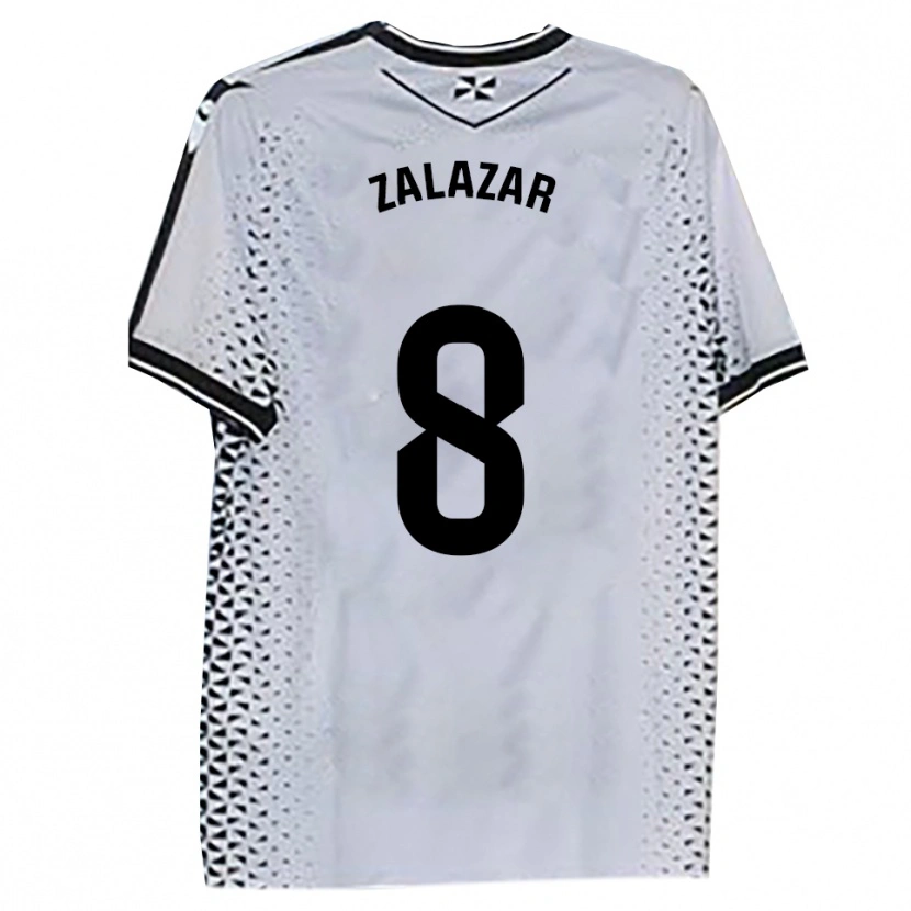 Danxen Barn Kuki Zalazar #8 Vit Svart Hemmatröja Matchtröjor 2025/26 Tröjor T-Tröja