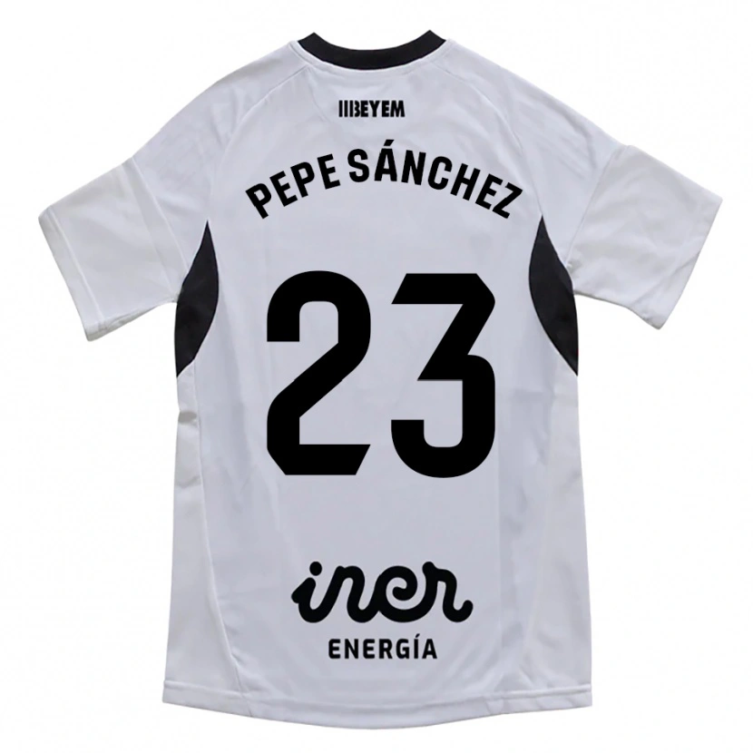 Danxen Barn Pepe Sánchez #23 Vit Lila Hemmatröja Matchtröjor 2025/26 Tröjor T-Tröja