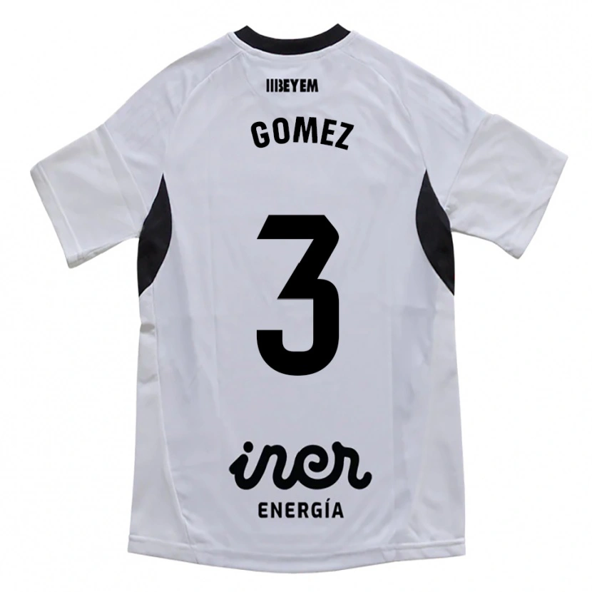 Danxen Barn Jonathan Gómez #3 Vit Lila Hemmatröja Matchtröjor 2025/26 Tröjor T-Tröja