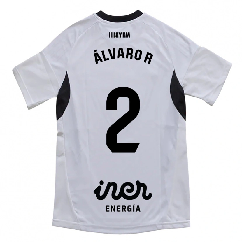 Danxen Barn Álvaro Rodríguez #2 Vit Lila Hemmatröja Matchtröjor 2025/26 Tröjor T-Tröja