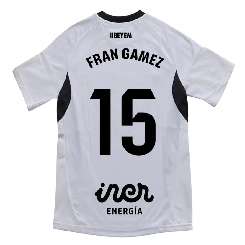 Danxen Barn Fran Gámez #15 Vit Lila Hemmatröja Matchtröjor 2025/26 Tröjor T-Tröja