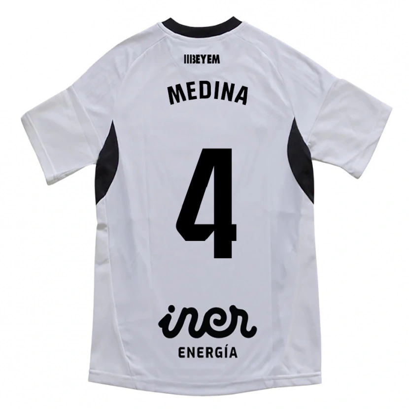 Danxen Barn Agus Medina #4 Vit Lila Hemmatröja Matchtröjor 2025/26 Tröjor T-Tröja