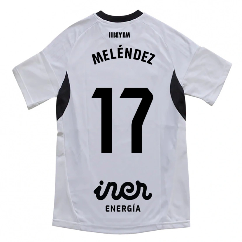 Danxen Barn Ale Meléndez #17 Vit Lila Hemmatröja Matchtröjor 2025/26 Tröjor T-Tröja