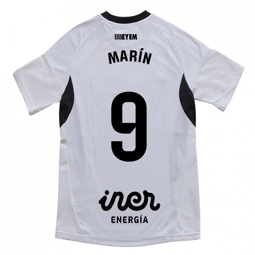Danxen Barn Higinio Marín #9 Vit Lila Hemmatröja Matchtröjor 2025/26 Tröjor T-Tröja