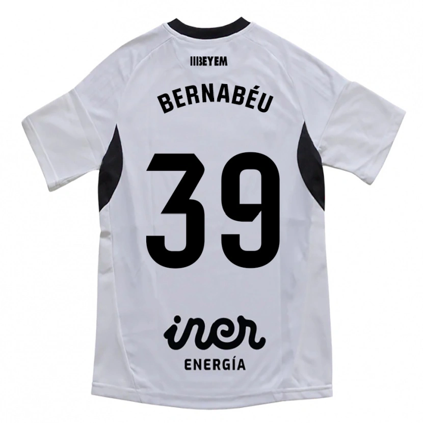 Danxen Barn Dani Bernabéu #39 Vit Lila Hemmatröja Matchtröjor 2025/26 Tröjor T-Tröja