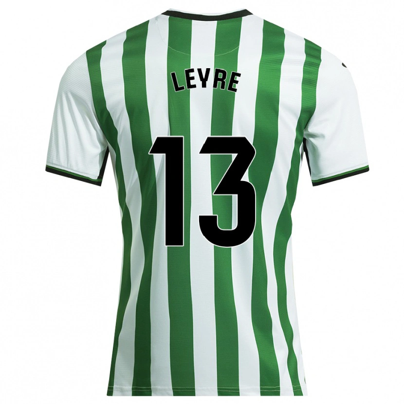 Danxen Barn Leyre Sánchez López #13 Vit Grön Hemmatröja Matchtröjor 2025/26 Tröjor T-Tröja