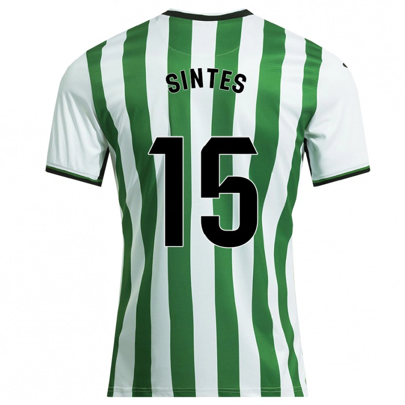 Danxen Barn Xavi Sintes #15 Vit Grön Hemmatröja Matchtröjor 2025/26 Tröjor T-Tröja