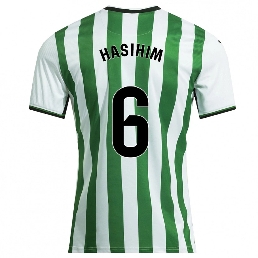 Danxen Barn Hasihim #6 Vit Grön Hemmatröja Matchtröjor 2025/26 Tröjor T-Tröja