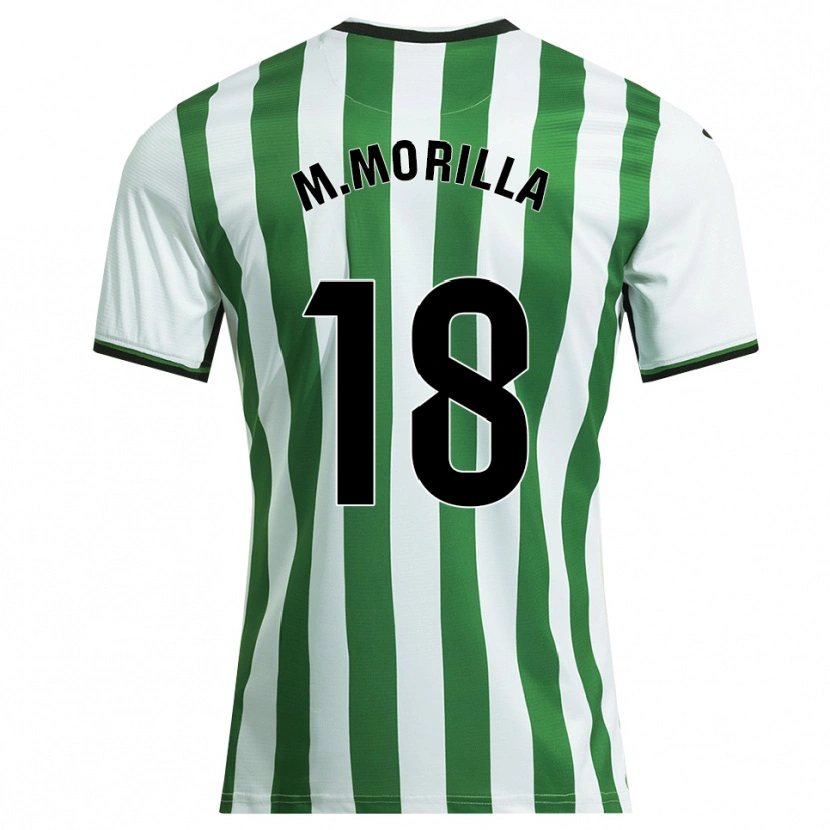 Danxen Barn María Morilla Obrero #18 Vit Grön Hemmatröja Matchtröjor 2025/26 Tröjor T-Tröja