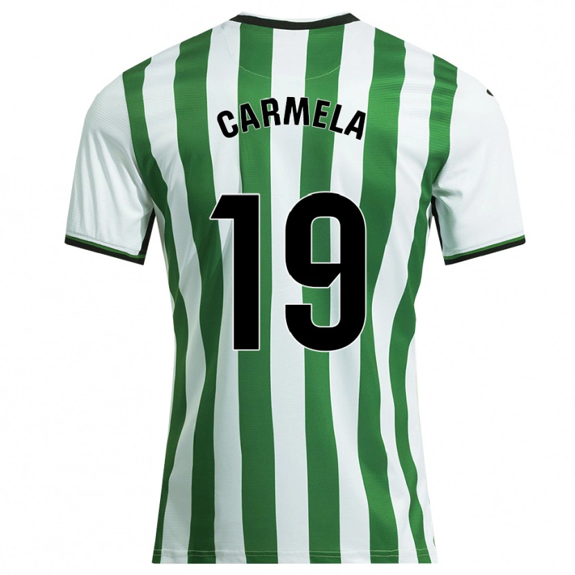 Danxen Barn Carmen Ligero Fernández #19 Vit Grön Hemmatröja Matchtröjor 2025/26 Tröjor T-Tröja