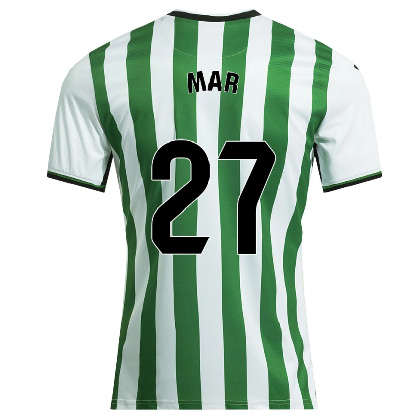 Danxen Barn Mar Gómez Orzaez #27 Vit Grön Hemmatröja Matchtröjor 2025/26 Tröjor T-Tröja