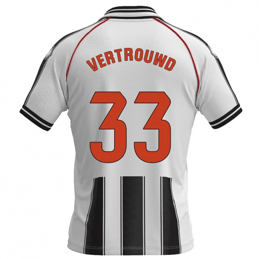 Danxen Barn Jozhua Vertrouwd #33 Vit Svart Hemmatröja Matchtröjor 2025/26 Tröjor T-Tröja