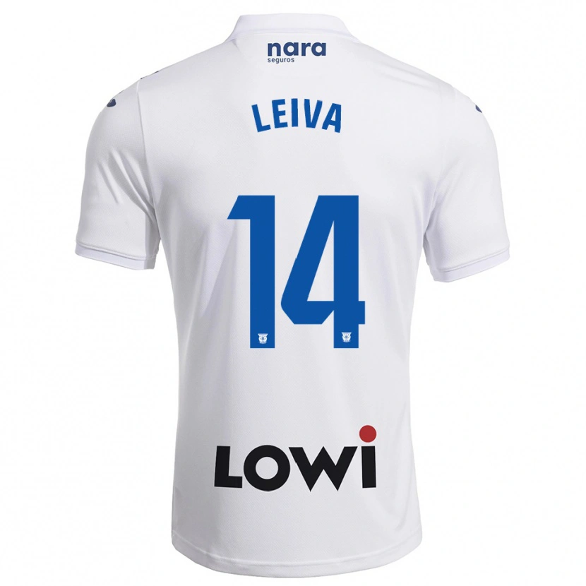 Danxen Barn Marcos Leiva #14 Vit Marinblå Hemmatröja Matchtröjor 2025/26 Tröjor T-Tröja