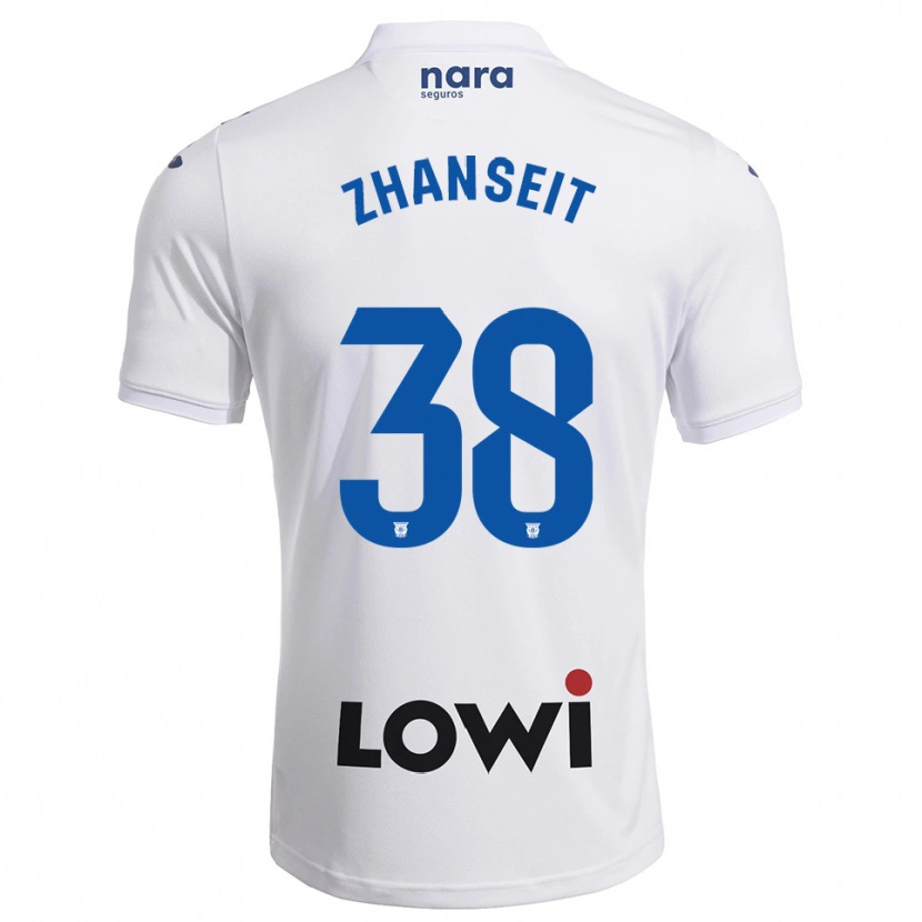 Danxen Barn Sultan Zhanseit #38 Vit Marinblå Hemmatröja Matchtröjor 2025/26 Tröjor T-Tröja